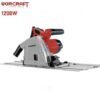 منشار غاطس من ووركرافت بقوة 1200 Scie plongeante, scie Alucobond 1200W 165mm Avec Règle 1,4m WORCRAFT | TS12-165
