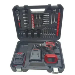 آلة فك البراغي اللاسلكية clé à choc Batterie HONESTPLUS 21V YAE6137 + 39PCS