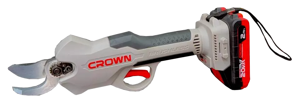 مقص افرع شجر كراون 30مم Sécateur électrique A BATTERIE 20 v CROWN – CT29001HX-2 BMC