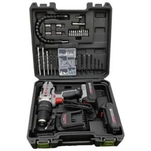 علبة أدوات مع مفك براغي caisse a outils avec visseuse CROWN 20V CT21102H-2-(29)