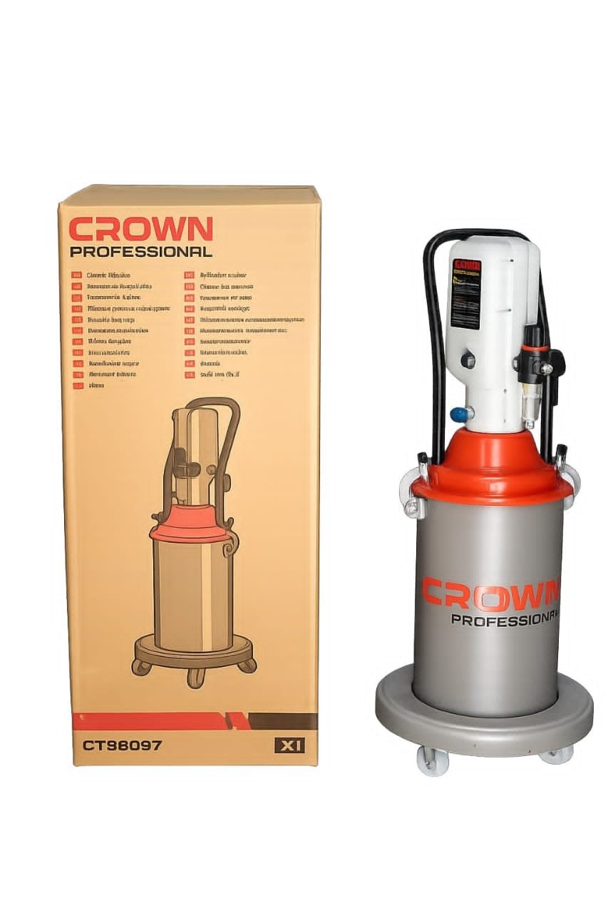 مضخة التشحيم بالهواء Pompe À Graisse Pneumatique 12L CROWN CT38097 (نسخة) - الصورة 3