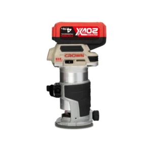 Défonceuse fraiseuse sans fil mouteur sans balai avec 2 batterie 20V 4Ah et chargeur CROWN CT26010HX-4 BMC