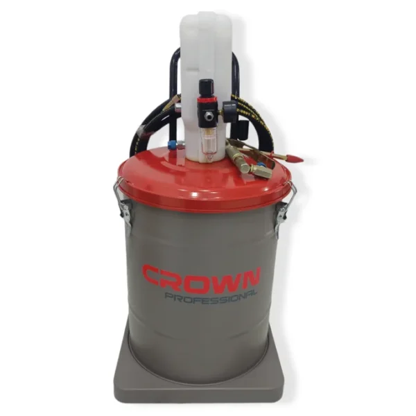 مضخة التشحيم بالهواء Pompe À Graisse Pneumatique 45L CROWN CT38099 - الصورة 2